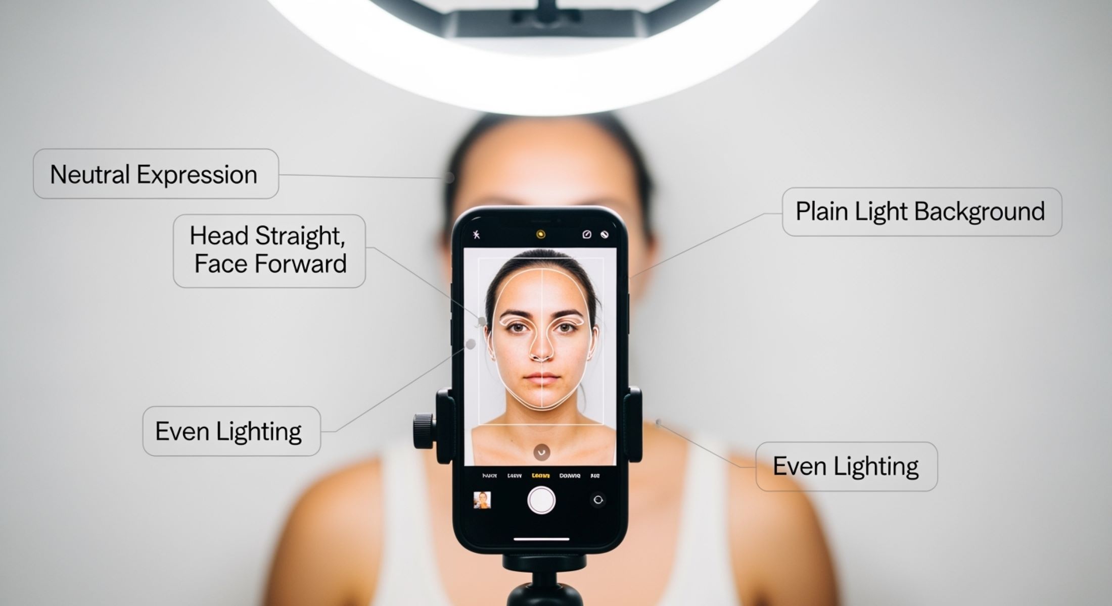 Tips on how to take a biometric photo by yourself